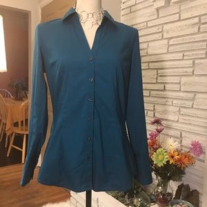 ✨ SALE ✨ Teal Express Design Studio button up